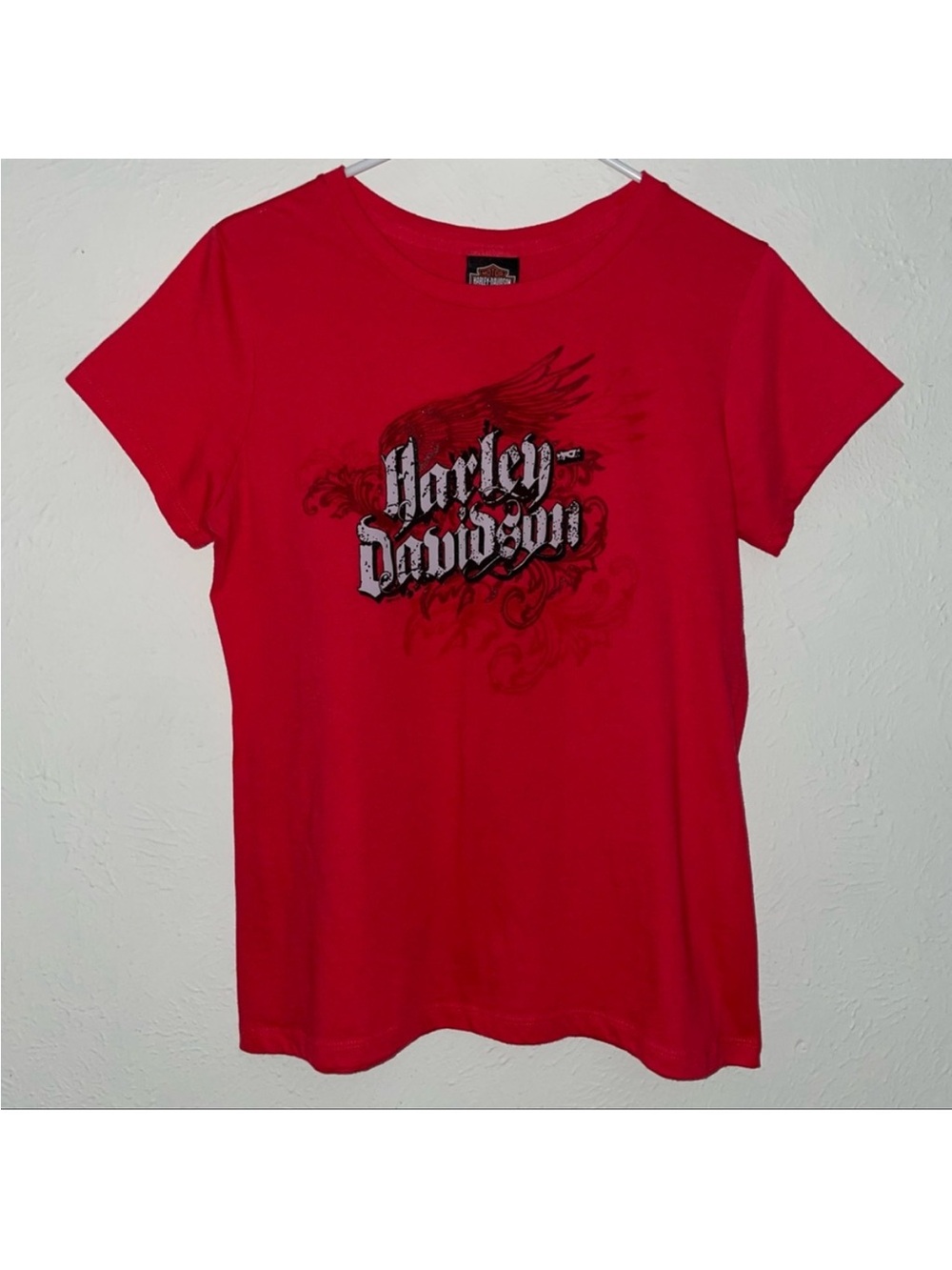 Harley Davison XL tee shirt red black grey wing graphic Buckeye, Dayton, OH